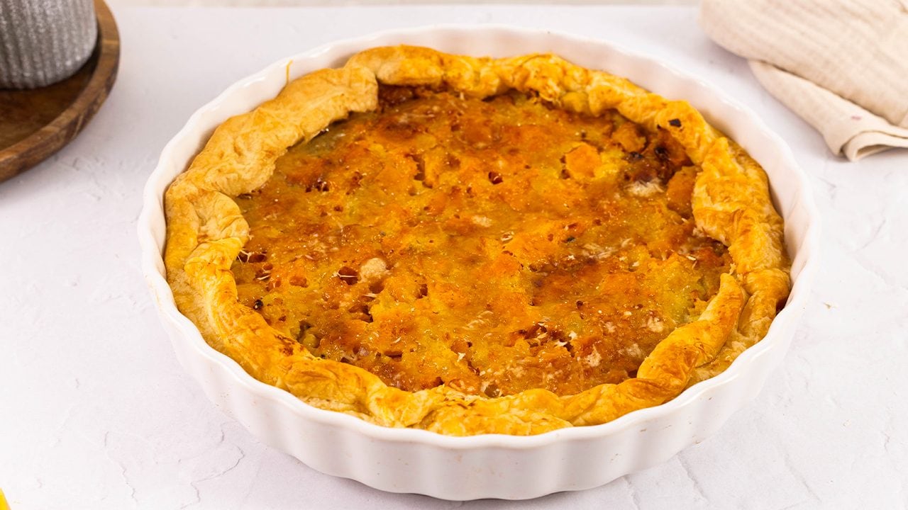 A receita para o delicioso e saboroso rústico com massa folhada