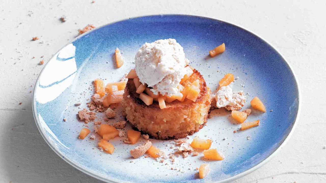 Receita de doces suaves com picole de nariz com sorvete Amaretto