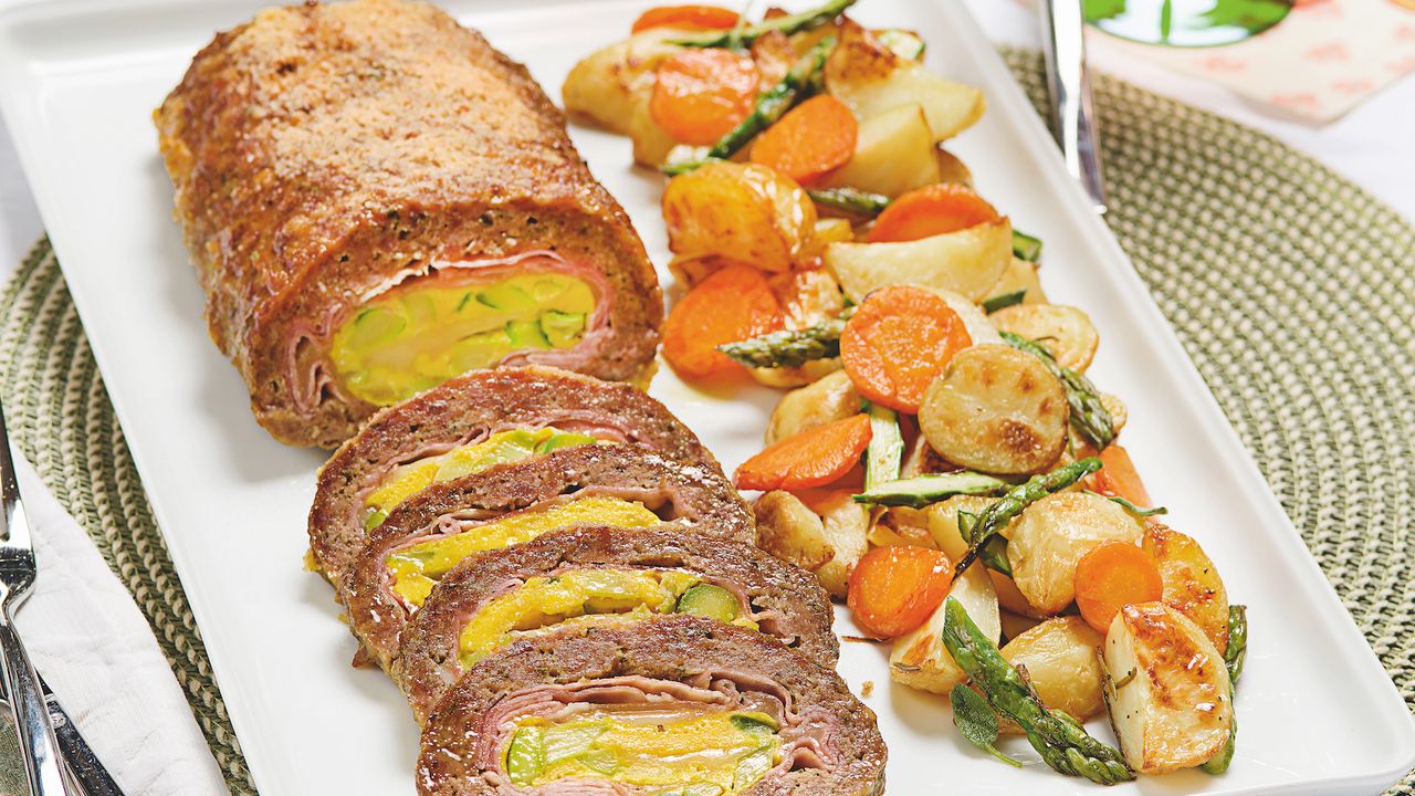 Receita de bolo de carne com aspargos | Cozinha italiana