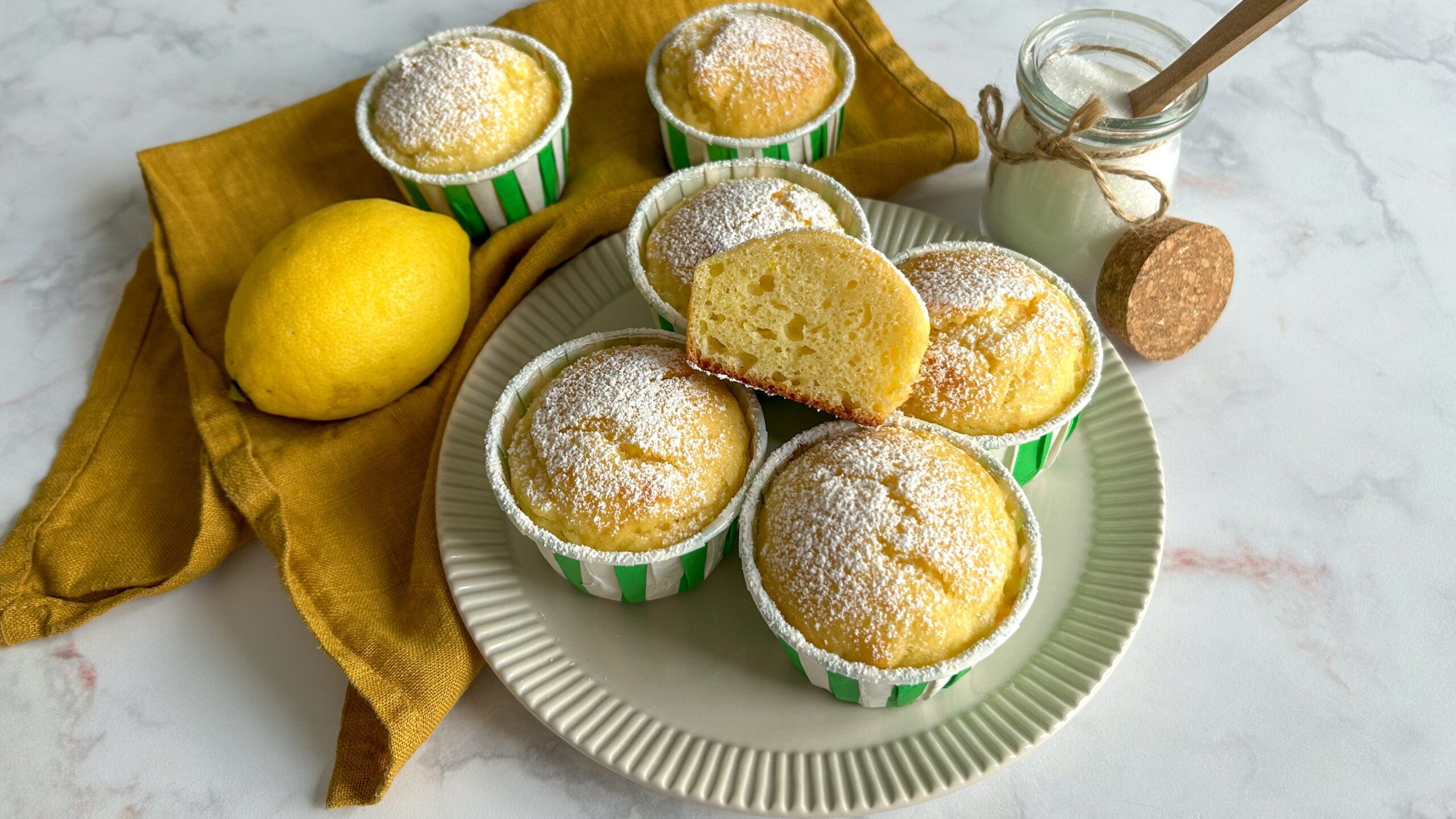 A receita para doces de perfume de limão macio